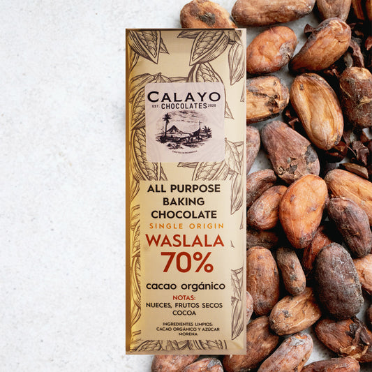 Chocolate de cocina Waslala 70% (340g)